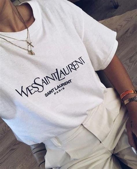 ysl t shirt green|YSL shirt women.